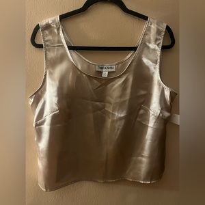 Danny &Nicole cream top. Size 14, 100% Polyester